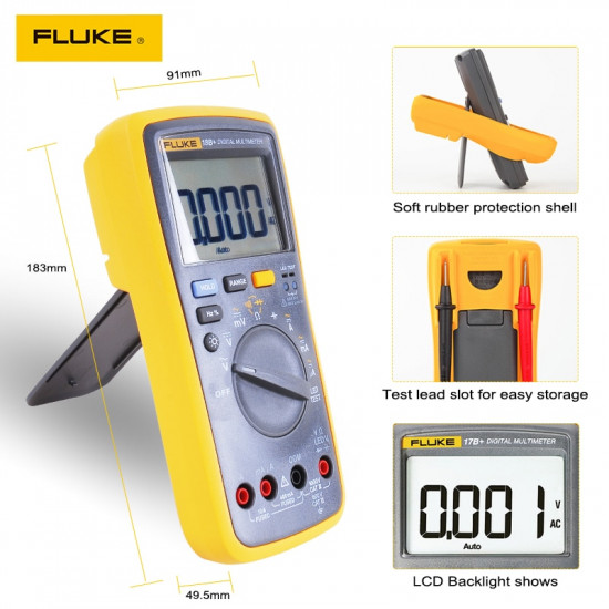 MULTIMETRE DE COURANT FLUKE 17B+